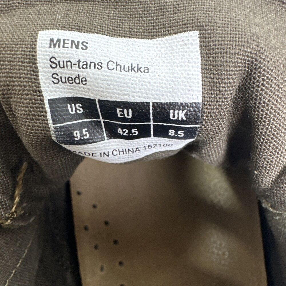 SEAVEES Men's Sun-tans Suede Chukka Boots Olive Green Lace Up Size 9.5 - Picture 8 of 9